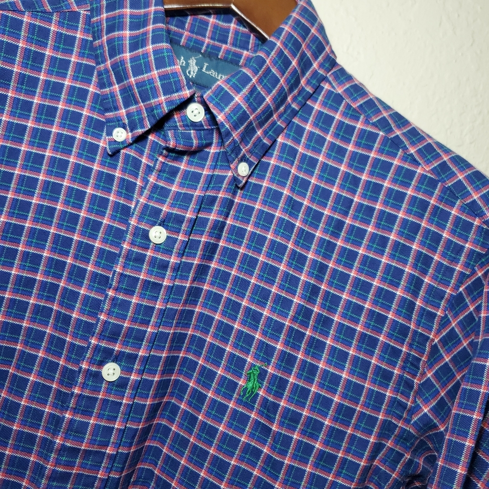 Polo Ralph Lauren Blue/Purple Flannel Sz Small